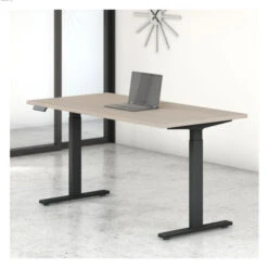 Bush Furniture Move 60 Series 60W X 30D Height Adjustable Table Standing Desk - M6S6030SOBK