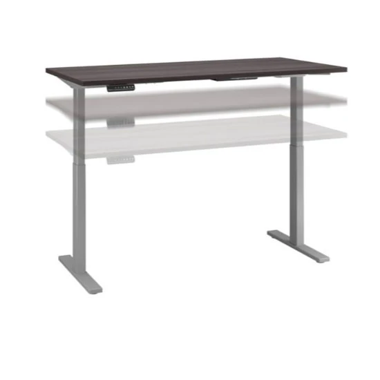 Move 60 Series By Bush Business Furniture 72W X 30D Height Adjustable Standing Desk - M6S7230SGSK - Image 3