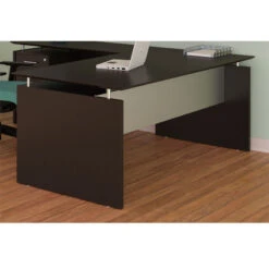 Mayline Medina Laminate Executive Desk Straight 63" Mocha - MNDS63-LDC
