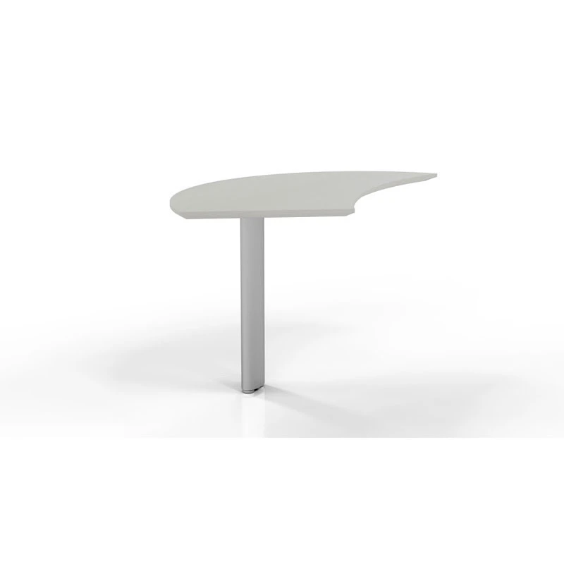 Mayline Medina Executive 72" Desk With Return On Right, Left Curved Desk Extension, And Low Wall Cabinet, Textured Sea Salt- MNT8R-TSS - Image 6