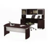 Mayline Medina Executive 72" Desk & Credenza Package Mocha - MNT37-LDC