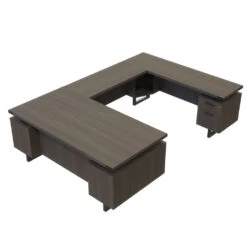 Mayline Safco Mirella U-Shaped Desk Package Southern Tobacco- MRUSBF7236STO