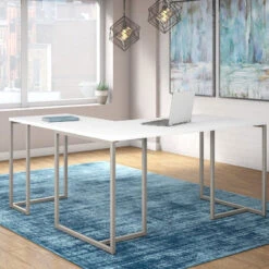 Kathy Ireland By Bush Method Collection 72W L-Shaped Desk White - MTH017WH