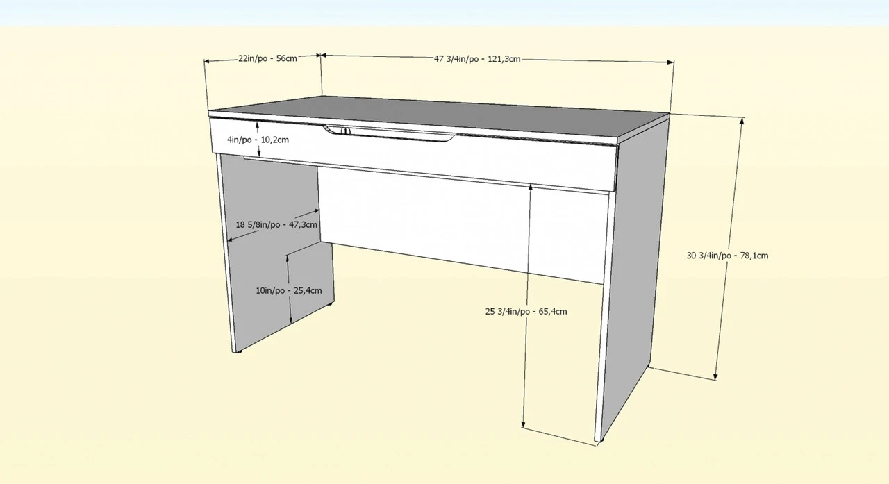 NexeraArobas Desk With Drawer, Bark Grey - 601844 - Image 4