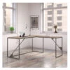 Bush Refinery 62"W L-Shaped Industrial Desk With 37"W Return - RFY003RG