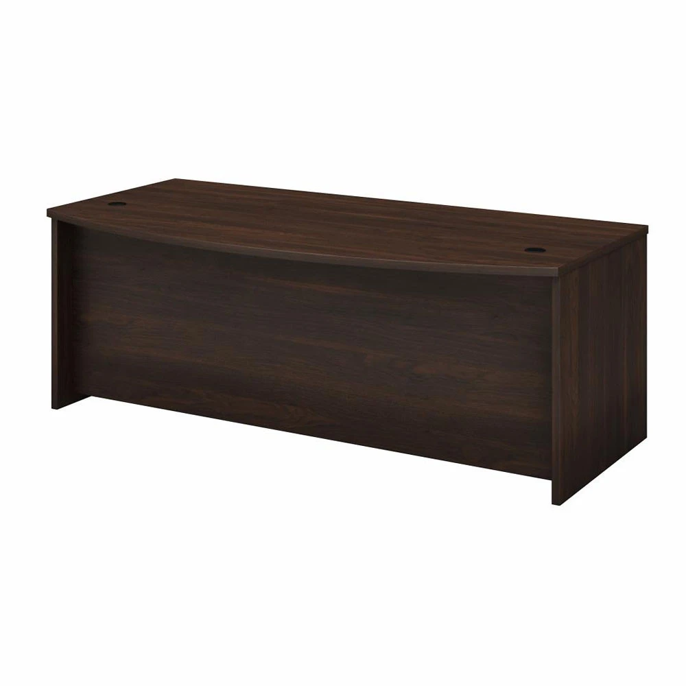 Bush Business Furniture Studio C Bow Front Desk 72" Black Walnut - SCD172BW - Image 3