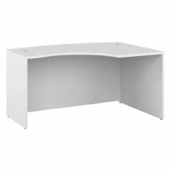 Bush Business Furniture Studio C 60W X 43D Right Hand L-Bow Desk Shell In White - SCD560WH