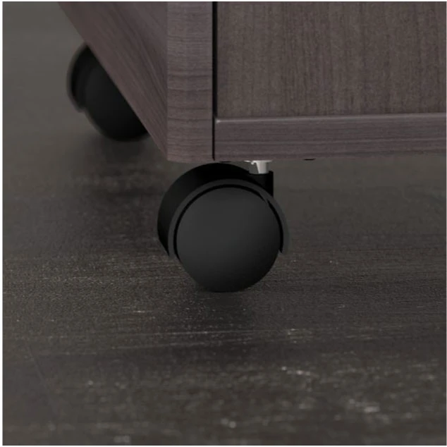 Bush Business Furniture Studio C Bow Front Desk With 2 Pedestals 72" Storm Gray - STC012SGSU - Image 6