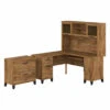 Bush Furniture 60W L Desk W Hutch And Lateral File - SET008FW