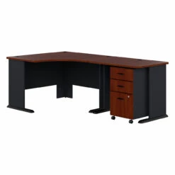 Bush Series A 48W Corner Desk W 36W Return And 3 Dwr Mbl Ped - SRA005HCSU
