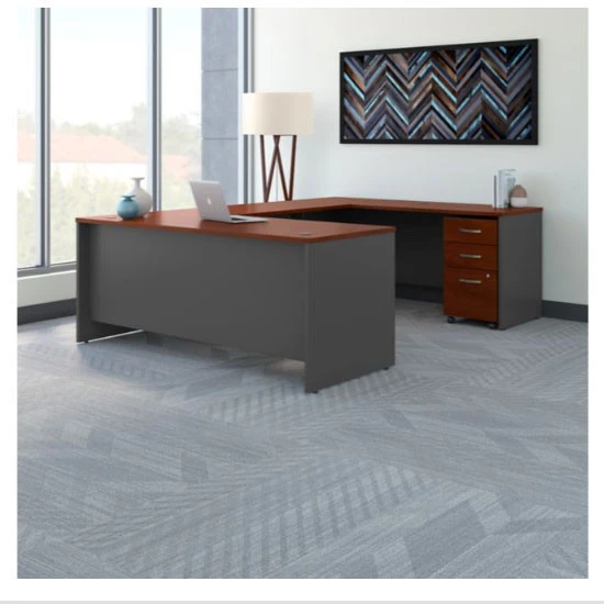 Bush Business Furniture C Series Executive U-Shape Desk 72" Package Hansen Cherry - SRC091HCSU