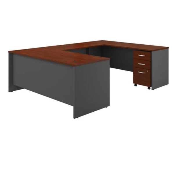 Bush Business Furniture C Series Executive U-Shape Desk 72" Package Hansen Cherry - SRC091HCSU - Image 3