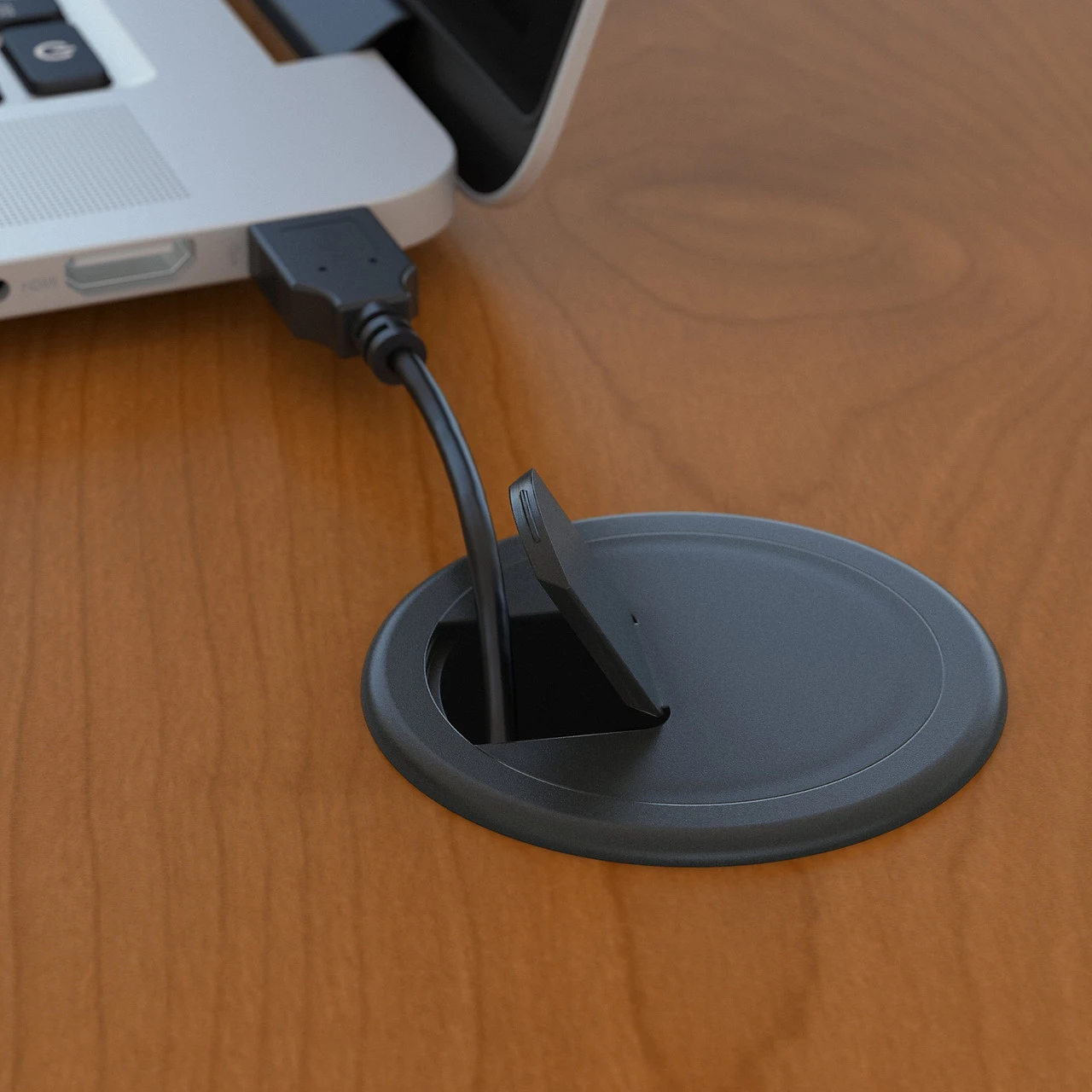 Bush Business Furniture Series C 60W X 30D Desk With Mobile File Cabinet Natural Cherry - SRC144NCSU - Image 6