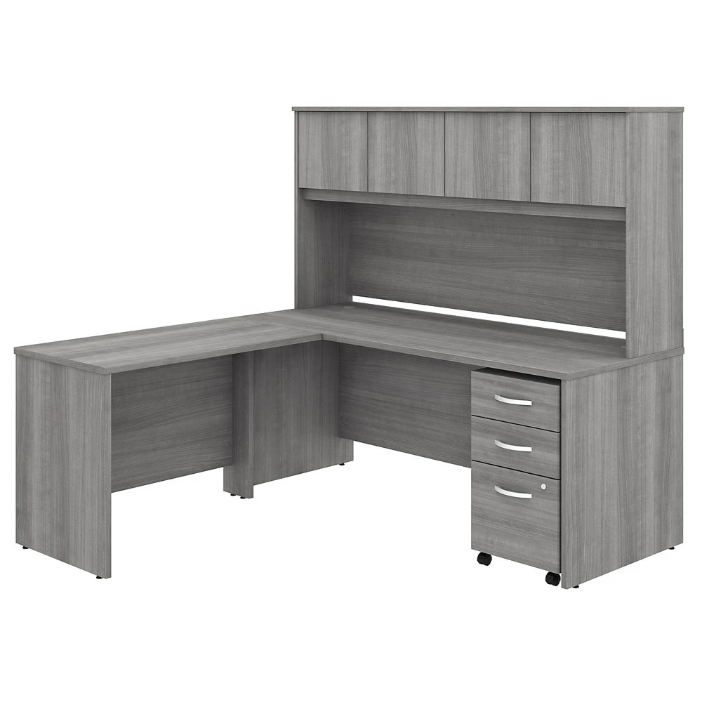 Bush Business Furniture Studio C Desk L-Shaped Package 72" Platinum Gray - STC006PGSU - Image 3