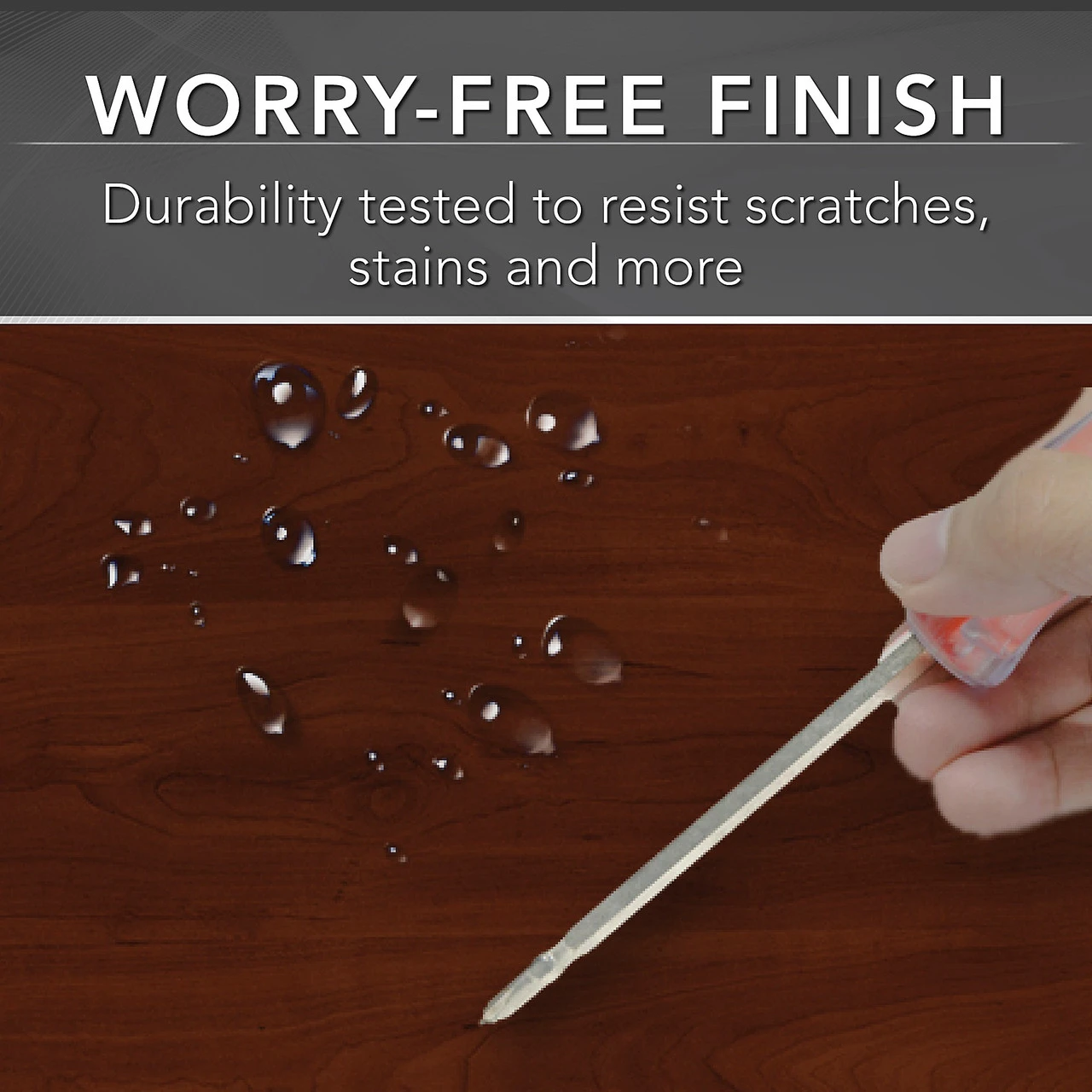 Bush Business Furniture Studio C 60W X 30D Office Desk With Mobile File Cabinet Hansen Cherry - STC014HCSU - Image 4