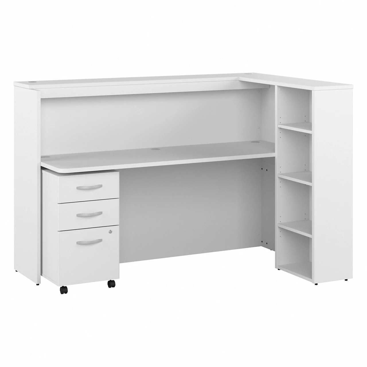 Bush Furniture 72W Cubicle Desk With Shelves And Mobile File Cabinet - STC062SGSU - Image 12