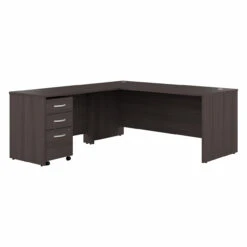Bush Business Furniture Studio C 72W L Shaped Desk With Mobile File Cabinet In Storm Gray - STC063SGSU