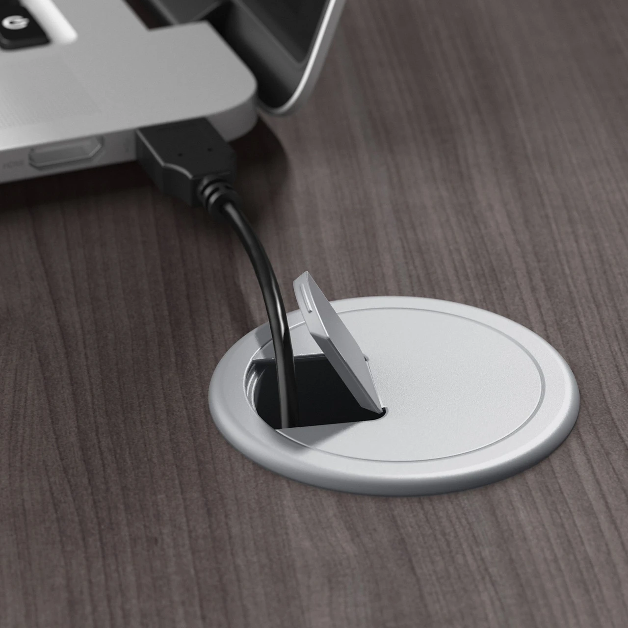 Bush Business Furniture Studio C 66W X 30D L-Shaped Desk With 3 Drawer Mobile File Cabinet In Storm Gray - STC068SGSU - Image 5