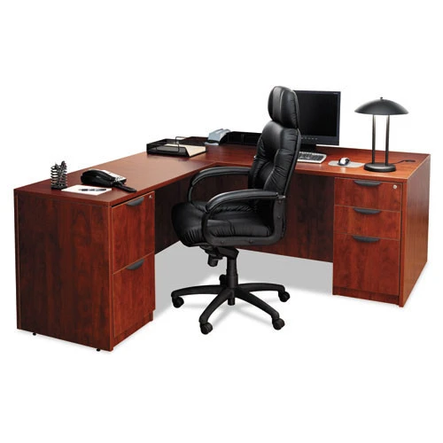Alera Valencia Collection Straight Front Desk Shell 60" Medium Cherry - ALE-VA216030MC - Image 2