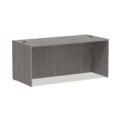 Alera Valencia Collection Straight Front Desk Shell 66" Gray - ALE-VA216630GY