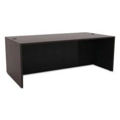 Alera Valencia Collection Straight Front Desk Shell 72" Espresso Finish - ALE-VA217236ES