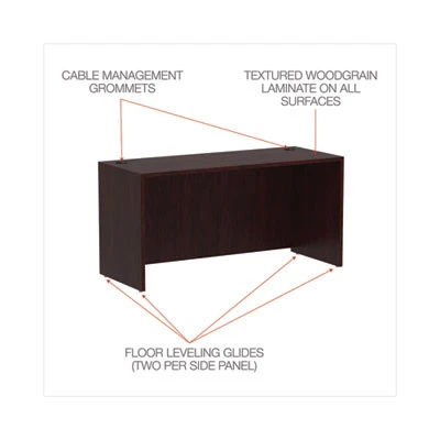 Alera Valencia Series 66" Credenza Mahogany - VA256624MY - Image 3