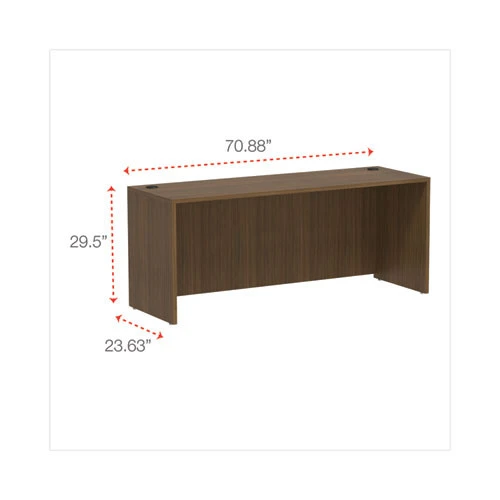 Alera Valencia Collection Credenza Shell 72" Walnut - VA257224WA - Image 2