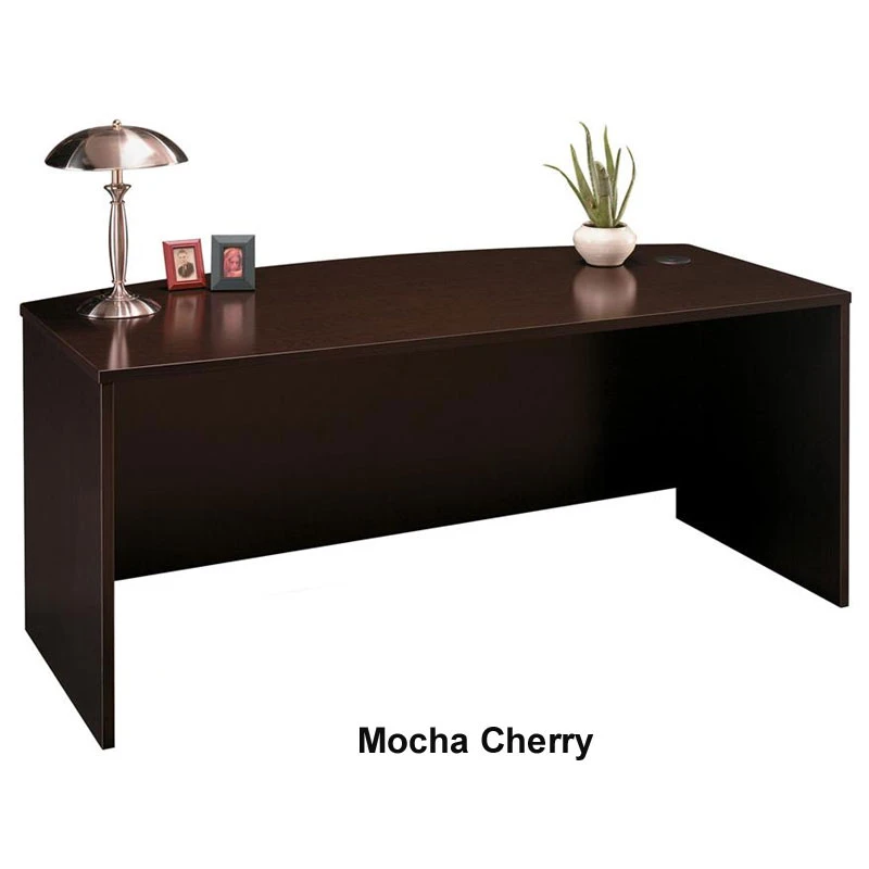 Bush Business Furniture Series C Package Executive U-Shaped Bowfront Desk With Mobile File Cabinets In Mocha Cherry 72"W X 36"D - SRC043MRSU - Image 3
