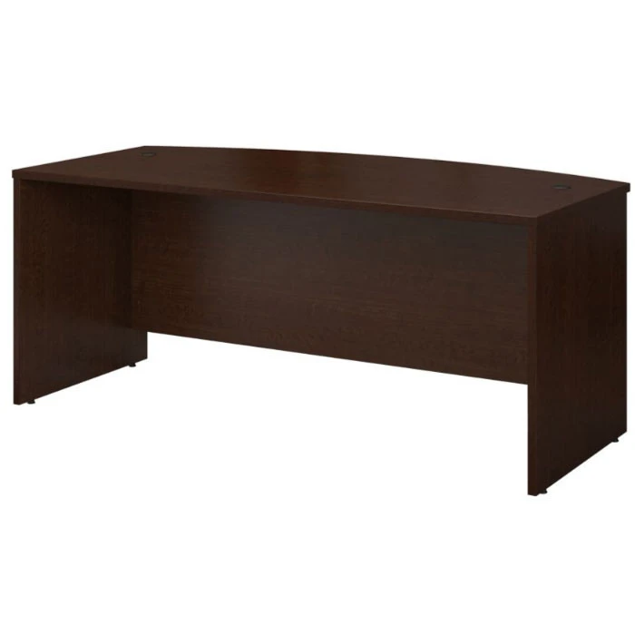 Bush Business Furniture Series C Desk Bowfront In Mocha Cherry 72"W X 36"D - WC12946 - Image 2