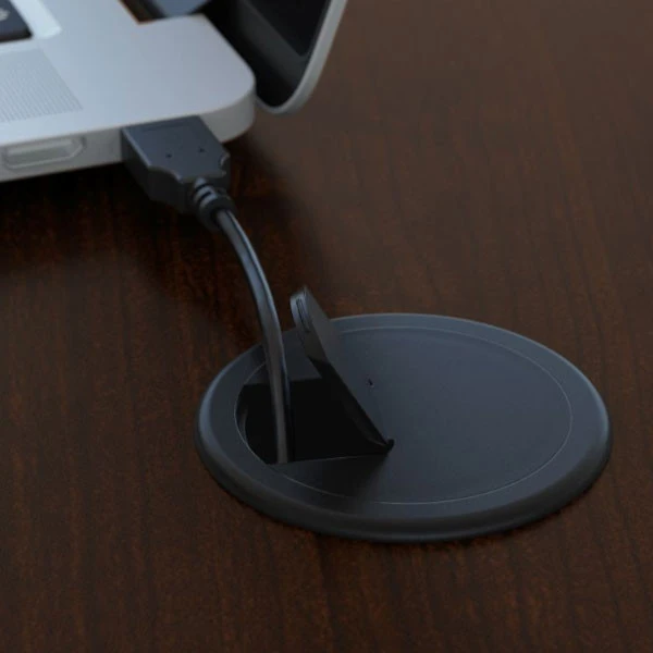 Bush Business Furniture Series C Desk Bowfront In Mocha Cherry 72"W X 36"D - WC12946 - Image 7