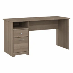 Bush Furniture Cabot 60W Computer Desk With Drawers Ash Gray - WC31260