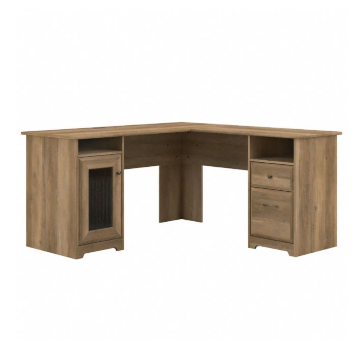 Bush Cabot Collection 60W L Shaped Computer Desk Reclaimed Pine - WC31530-03K - Image 2