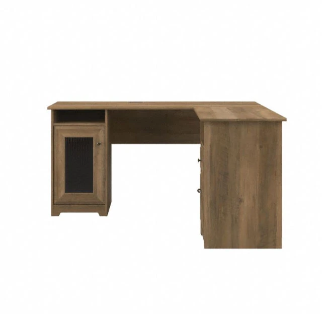 Bush Cabot Collection 60W L Shaped Computer Desk Reclaimed Pine - WC31530-03K - Image 7