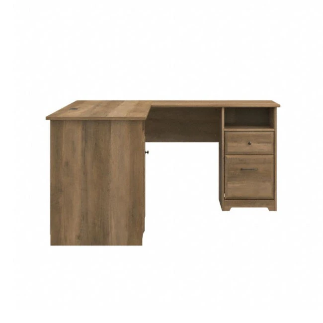 Bush Cabot Collection 60W L Shaped Computer Desk Reclaimed Pine - WC31530-03K - Image 6