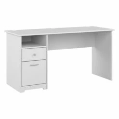 Bush Furniture Cabot 60W Computer Desk With Drawers White - WC31960