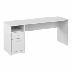Bush Furniture Cabot 72W Computer Desk With Drawers White - WC31972