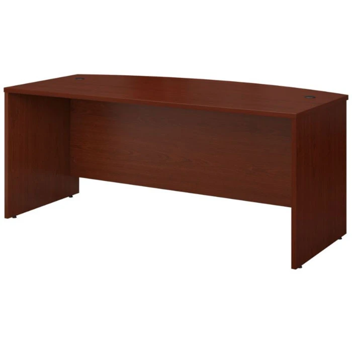 Bush Business Furniture Series C Desk Bowfront In Mahogany 72"W X 36"D - WC36746 - Image 4
