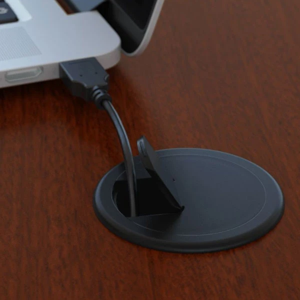 Bush Business Furniture Series C Desk Bowfront In Mahogany 72"W X 36"D - WC36746 - Image 6