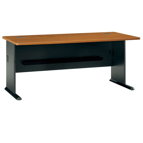 Bush Business Furniture Series A Desk With Mobile File Cabinet In Natural Cherry 72"W - SRA013NCSU - Image 2