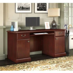 Kathy Ireland By Bush Furniture Bennington Collection Credenza Desk - WC65510-03K