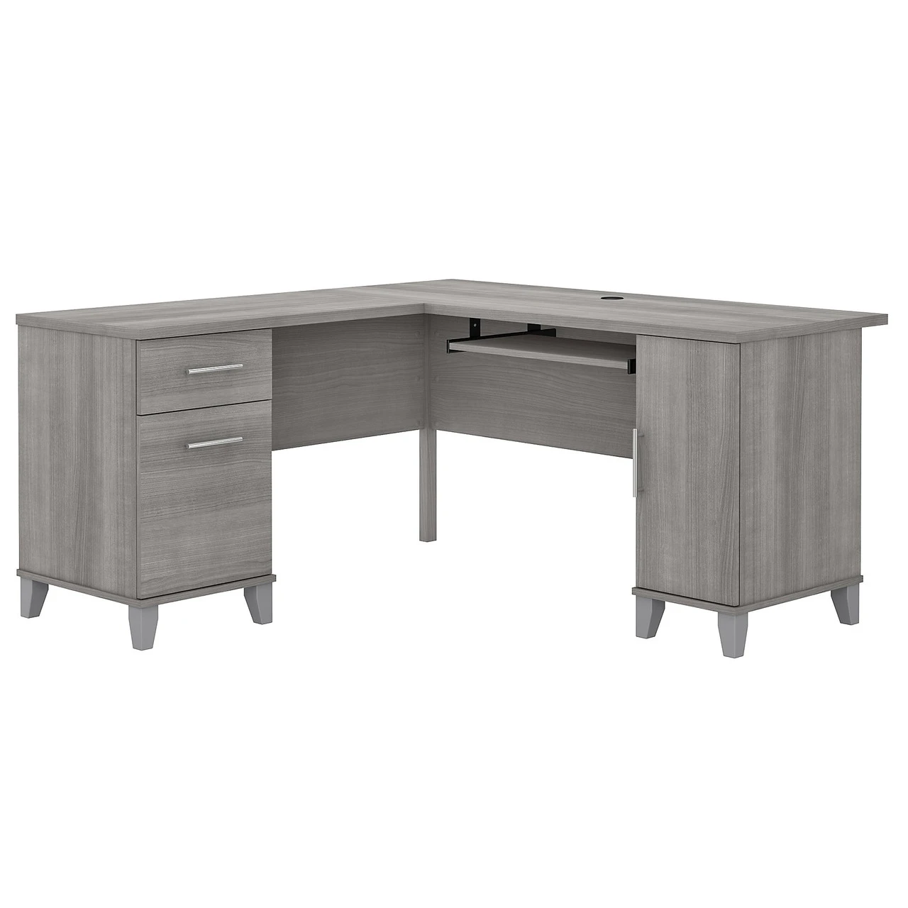 Bush Furniture Somerset 60W L Shaped Desk With Storage - WC81230K - Image 3