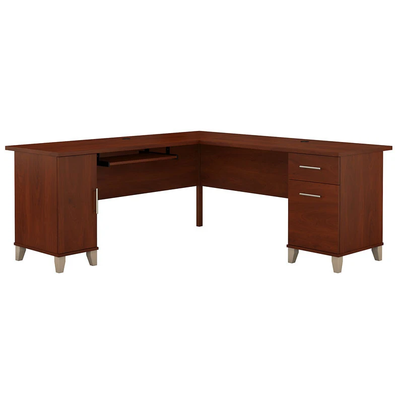 Bush Somerset Collection L-Shaped Desk 71" Hansen Cherry - WC81710K - Image 2