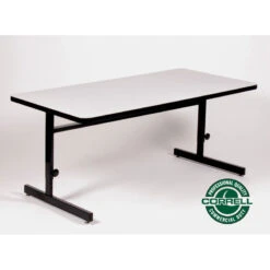Correll High-Pressure Top Computer Desk Or Training Table Adjustable Height 24 X 60 - CSA2460