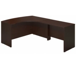 Bush Series C 60W Right And Bowfront Desk Shell With 48"W Return Mocha- SERC2