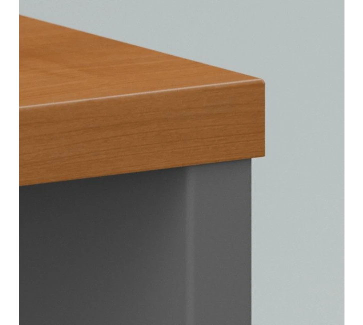 Bush Business Furniture Series C 60W L Shaped Desk With 3 Drawer Mobile File Cabinet In Natural Cherry - SRC146NCSU - Image 5