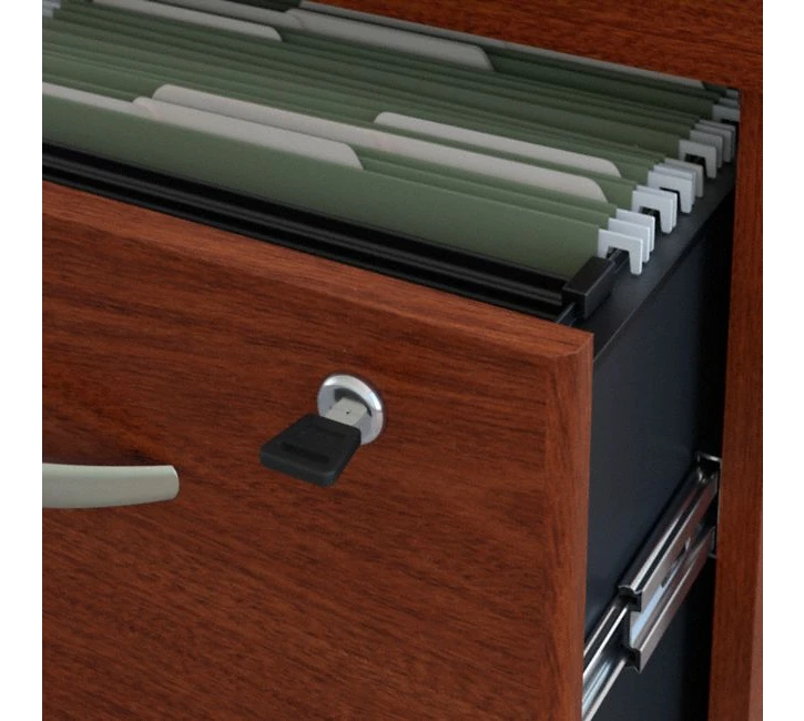 Bush Series C 72W X 24D Desk, Hutch And 3 Drawer Mobile Pedestal - SRC081MASU - Image 5