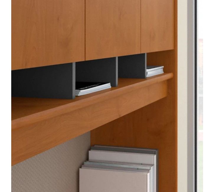 Bush Series C 72W X 24D Desk, Hutch And 3 Drawer Mobile Pedestal - SRC081NCSU - Image 6