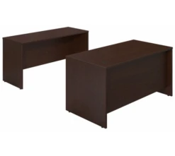 Bush Series C Elite Mocha Cherry 60W X 30D Desk Shell With Credenza - SRE120MR