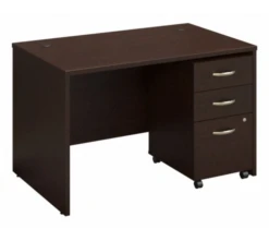 Bush Series C 48W X 30D Desk Shell With 3 Drawer File - SRE232MRSU