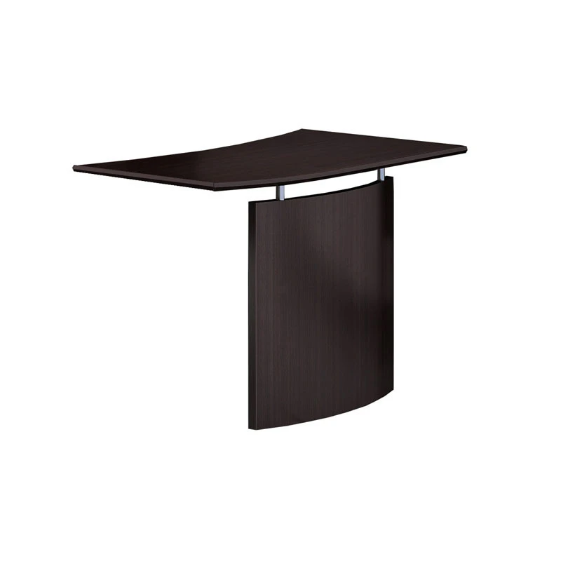 Mayline Medina Executive 72" Desk With Left Bridge, 72 Credenza, 72 Hutch, Center Drawer,Box/Box/File, And 2 Corner Supports, Mocha- MNT35-LDC - Image 3